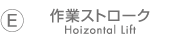 作業ストローク　Hoizontal Lift